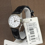 CASIO ENTICER LTP-V006L-7BUDF-P BLACK LEATHER WOMEN WATCH
