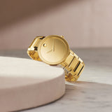 Movado Bold Evolution 2.0 Gold Toned Mesh Strap Watch 3601073