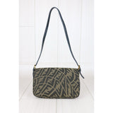 Fendi X25032305 Zucca Mamma Baguette Snakeskin (Good Condition)
