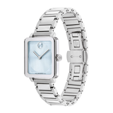 Movado Bold Evolution 2.0 Light Blue Dial Slim Steel Square Watch 3601164