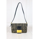 Fendi X25032305 Zucca Mamma Baguette Snakeskin (Good Condition)