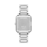 Movado Bold Evolution 2.0 Light Blue Dial Slim Steel Square Watch 3601164