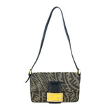 Fendi X25032305 Zucca Mamma Baguette Snakeskin (Good Condition)