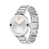 Movado Bold Evolution 2.0 Silver Dial Gold-Tone Hands Watch 3601191
