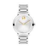 Movado Bold Evolution 2.0 Silver Dial Gold-Tone Hands Watch 3601191