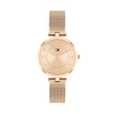 TOMMY HILFIGER ELLA ROSE GOLD MESH STRAP WATCH 1782712