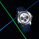 MASERATI SUCCESSO R8871621042 SILVER AND BLUE WATCH