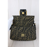 Fendi X25032305 Zucca Mamma Baguette Snakeskin (Good Condition)