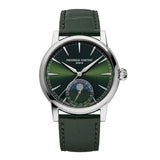 Frederique Constant FC-716GR3H6 Manufacture Classic Moonphase Date Green Dial Green Leather Watch