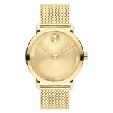 Movado Bold Evolution 2.0 Gold Toned Mesh Strap Watch 3601073