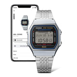 CASIO VINTAGE ABL-100WE-1BDF DIGITAL METAL BRACELET WATCH