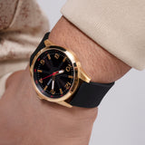 GUESS GW0805G2 BLACK DIAL GOLD TONE ANALOG WATCH