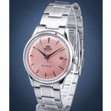 ORIENT RA-AC0M11Y30B BAMBINO VERSION 7 PEACH DIAL STEEL WATCH