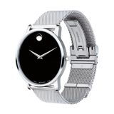 Movado Museum Classic 40mm Steel Mesh Bracelet Watch 607219