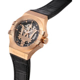 MASERATI POTENZA ROSE GOLD DIAL BLACK LEATHER POWER WATCH R8821108053