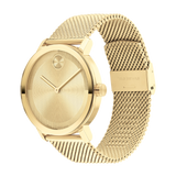 Movado Bold Evolution 2.0 Gold Toned Mesh Strap Watch 3601073