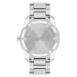 Movado Bold Verso 42mm Gold Sunray Dial Stainless Steel Watch 3601203