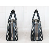 Prada X25040304 Saffiano Lux Leather Rhinestone (Good Condition)
