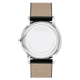 Movado Museum Classic 40mm Black Calfskin Strap Watch 607269