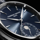 Frederique Constant FC-716N3H6 Manufacture Classic Moonphase Date Blue Dial Blue Leather Watch