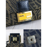 Fendi X25032305 Zucca Mamma Baguette Snakeskin (Good Condition)