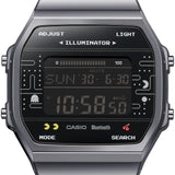 CASIO PAC-MAN COLLAB MODEL ABL-100WEPC-1BDR DIGITAL BLACK STEEL WATCH
