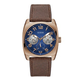 GUESS GW0792G4 BLUE DIAL MULTI-FUNCTION BROWN COFFEE WATCH