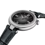 TISSOT DESIR BLACK DIAL BLACK SLIM LEATHER STRAP WATCH T1520101603800