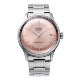 ORIENT RA-AC0M11Y30B BAMBINO VERSION 7 PEACH DIAL STEEL WATCH