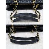 Chanel S25032602 Matrasse GST Chain Tote Bag Caviar Skin Black (Very Good Condition)