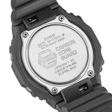 CASIO G-SHOCK GLOWY ORANGE DIAL GRAY-ON-BLACK STRAP WATCH GA-2100FL-8ADR