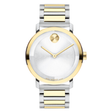 Movado Bold Evolution 2.0 40mm Silver Dial Two-Tone Gold Steel Watch 3601087
