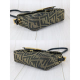 Fendi X25032305 Zucca Mamma Baguette Snakeskin (Good Condition)