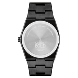 Movado Bold Quest 40mm Rose Gold Sunray Dial Black Stainless Steel Watch 3601244