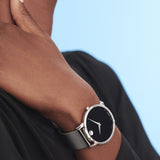 Movado Museum Classic 40mm Steel Mesh Bracelet Watch 607219