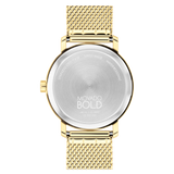 Movado Bold Evolution 2.0 Gold Toned Mesh Strap Watch 3601073