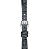 TISSOT DESIR BLACK DIAL BLACK SLIM LEATHER STRAP WATCH T1520101603800