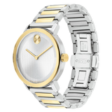 Movado Bold Evolution 2.0 40mm Silver Dial Two-Tone Gold Steel Watch 3601087