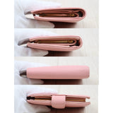 Chanel S25032620 Caviar Skin Calf Leather Wallet Pink (Good Condition)
