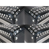 Prada X25040304 Saffiano Lux Leather Rhinestone (Good Condition)