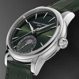 Frederique Constant FC-716GR3H6 Manufacture Classic Moonphase Date Green Dial Green Leather Watch