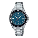 Casio General Blue Dial Stainless Steel Strap Men Watch MDV-10D-2A1VDF-P
