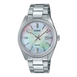 Casio General Analog Mother of Pearl Dial Stainless Steel Unisex Watch MTP-1302DS-7AVDF