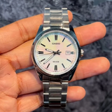 Casio General Analog Mother of Pearl Dial Stainless Steel Unisex Watch MTP-1302DS-7AVDF