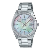 Casio General Analog Mother of Pearl Dial Stainless Steel Unisex Watch MTP-1302DS-7AVDF-P
