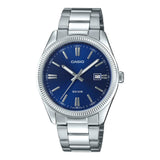 Casio General Blue Dial Silver Stainless Steel Strap Unisex Watch MTP-1302PD-2AVEF