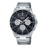 Casio General Chronograph Stainless Steel Watch MTP-1374D-P Series