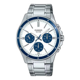 Casio General Chronograph Stainless Steel Watch MTP-1374D-P Series