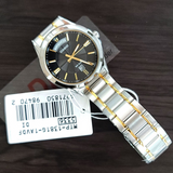 CASIO ENTICER MTP-1381G-1AVDF-P BLACK DIAL STAINLESS STEEL MEN WATCH