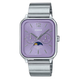 Casio General Analog Purple Dial Moon Phase Stainless Steel Men's Watch MTP-M305D-6AVDF